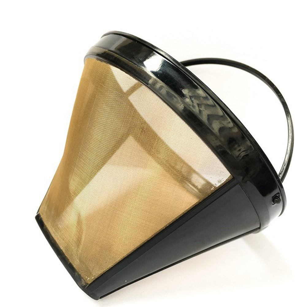 Reusable Stainless Steel Cone Coffee Filter by HitMyNeed