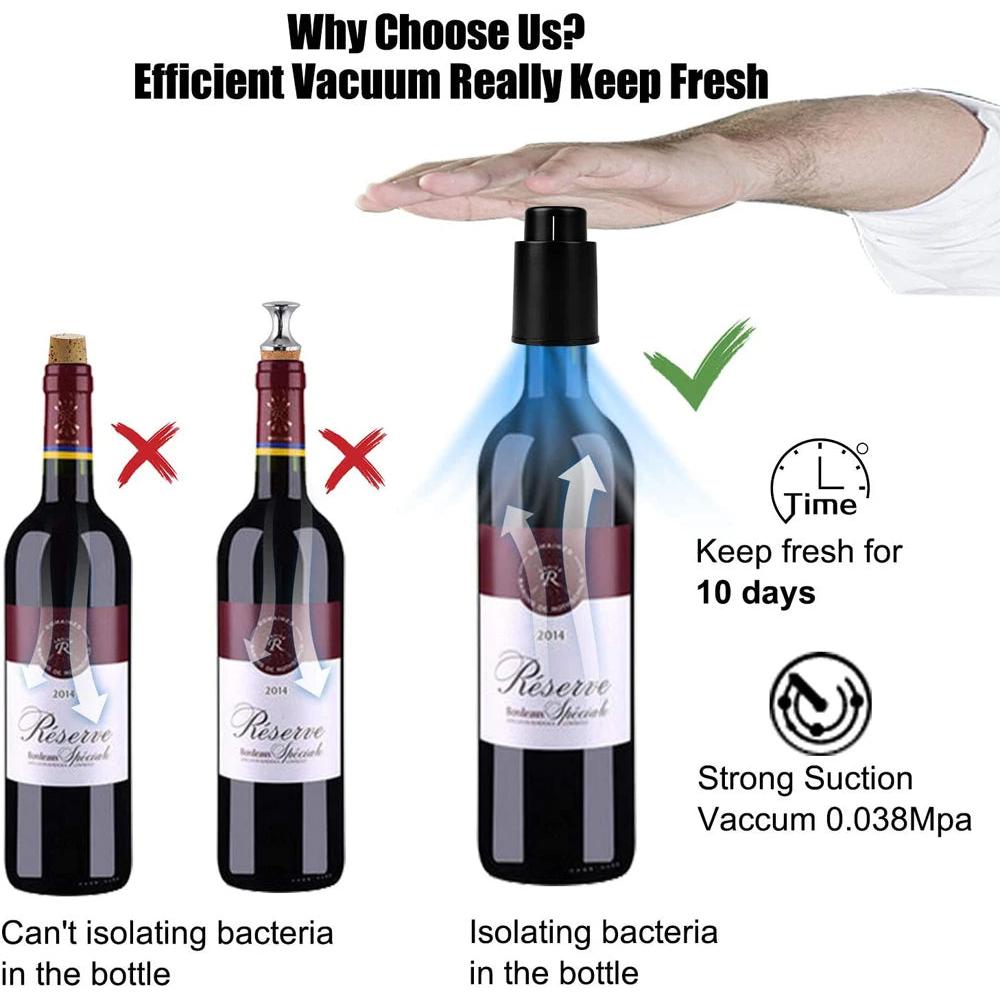 Reusable Vacuum Wine Bottle Stopper Preserver by HitMyNeed