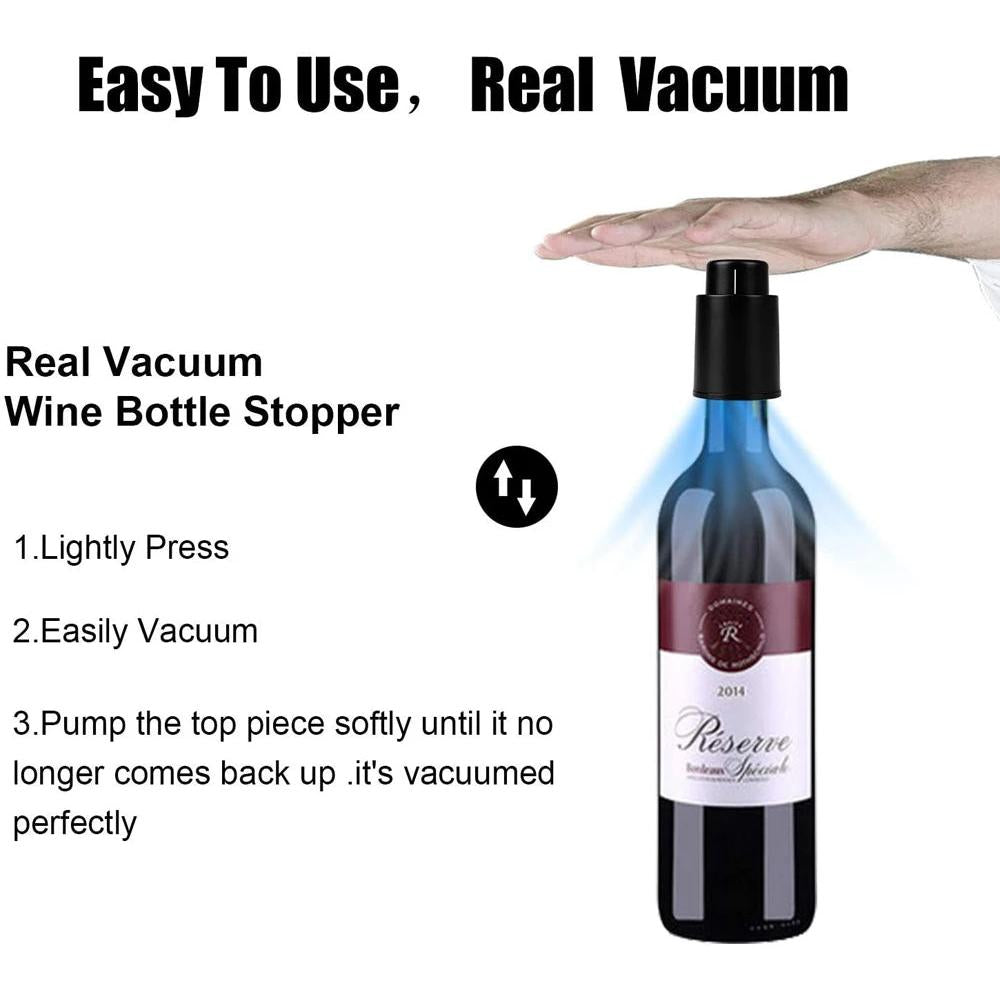 Reusable Vacuum Wine Bottle Stopper Preserver by HitMyNeed