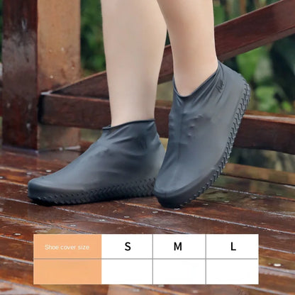 Reusable Waterproof Silicone Shoe Covers (1 Pair) black m-35-40 by HitMyNeed