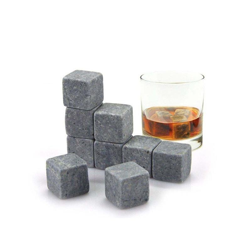 Reusable Whiskey Stones Set of 9 with Gift Bag by HitMyNeed