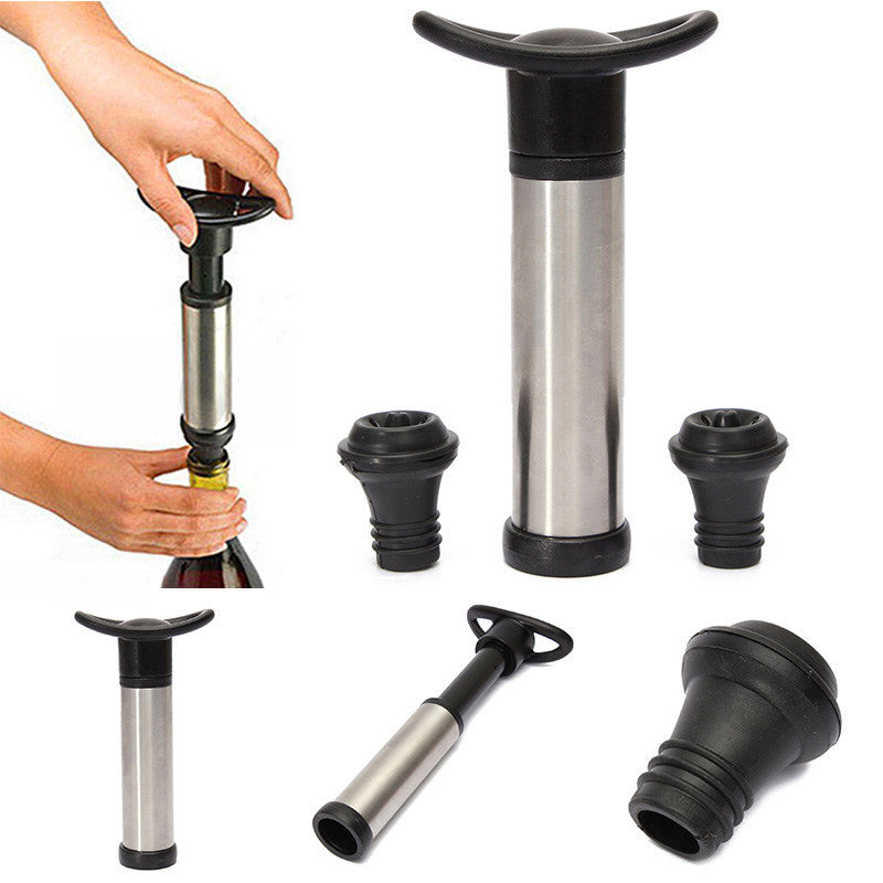 Reusable Wine Saver Vacuum Pump and Bottle Sealer by HitMyNeed