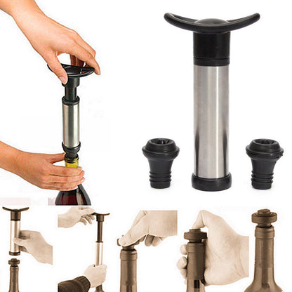 Reusable Wine Saver Vacuum Pump and Bottle Sealer by HitMyNeed