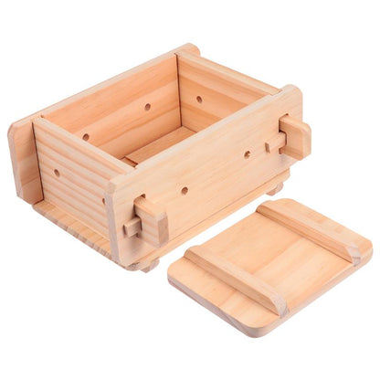 Reusable Wooden Tofu Press Mold with Lid by HitMyNeed