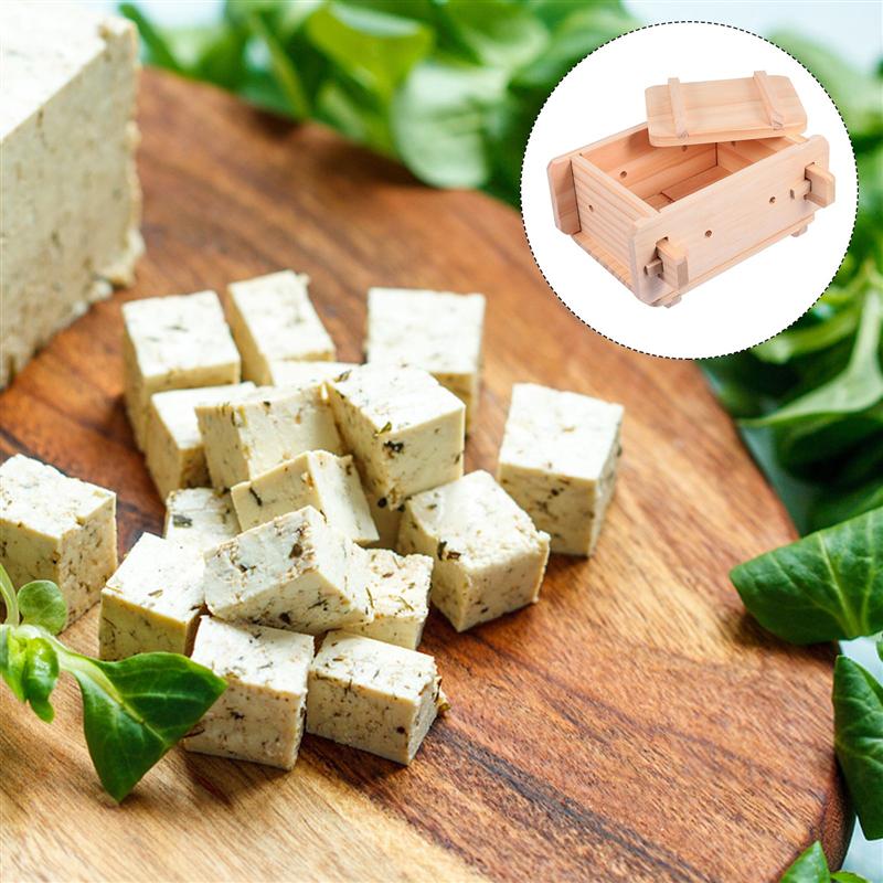Reusable Wooden Tofu Press Mold with Lid by HitMyNeed