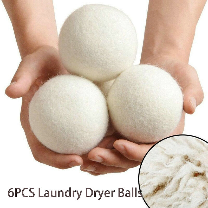 Reusable Wool Dryer Balls (Set of 6) by HitMyNeed