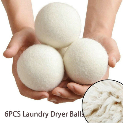 Reusable Wool Dryer Balls (Set of 6) by HitMyNeed