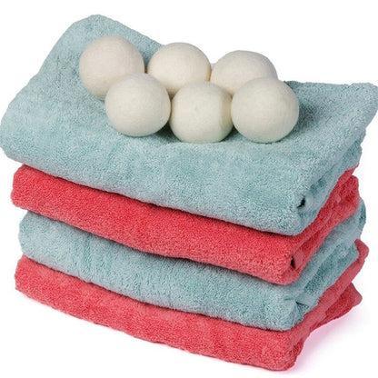 Reusable Wool Fabric Softener Dryer Balls (6 Pack) by HitMyNeed