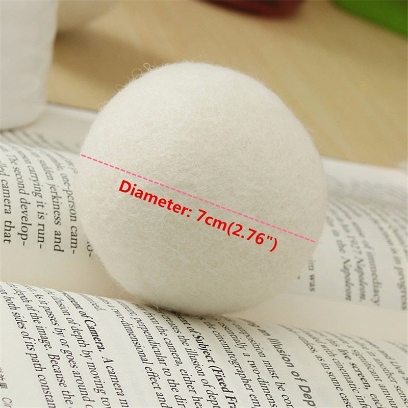 Reusable Wool Fabric Softener Dryer Balls (6 Pack) by HitMyNeed