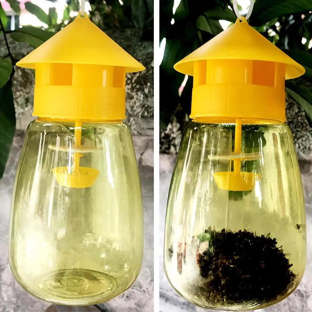 Reusable Yellow Fruit Fly Trap for Orchards & Gardens by HitMyNeed
