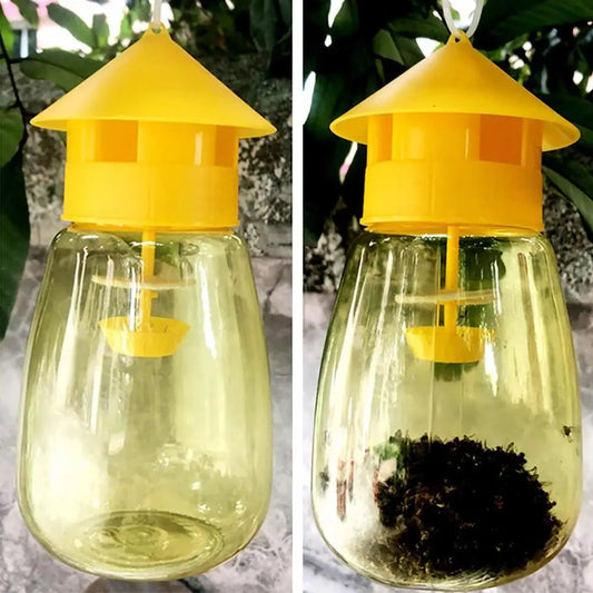 Reusable Yellow Fruit Fly Trap for Orchards & Gardens by HitMyNeed