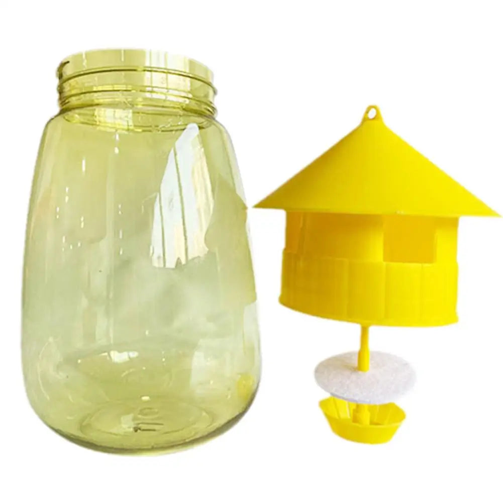 Reusable Yellow Fruit Fly Trap for Orchards & Gardens by HitMyNeed