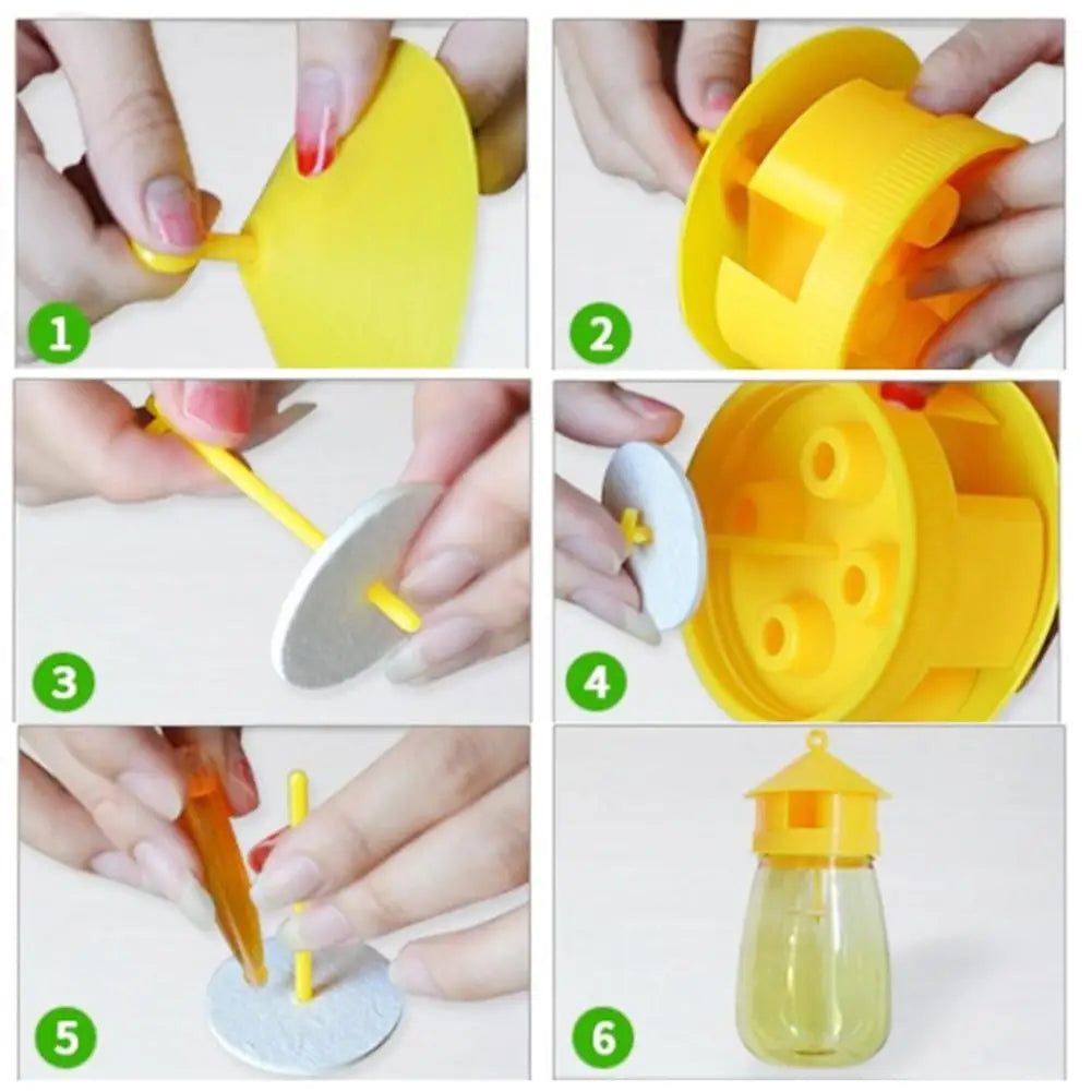Reusable Yellow Fruit Fly Trap for Orchards & Gardens by HitMyNeed