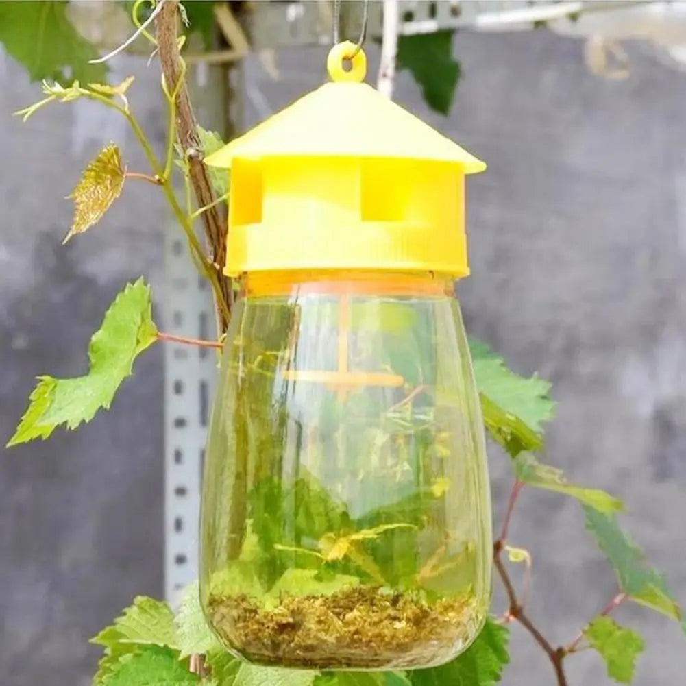 Reusable Yellow Fruit Fly Trap for Orchards & Gardens by HitMyNeed