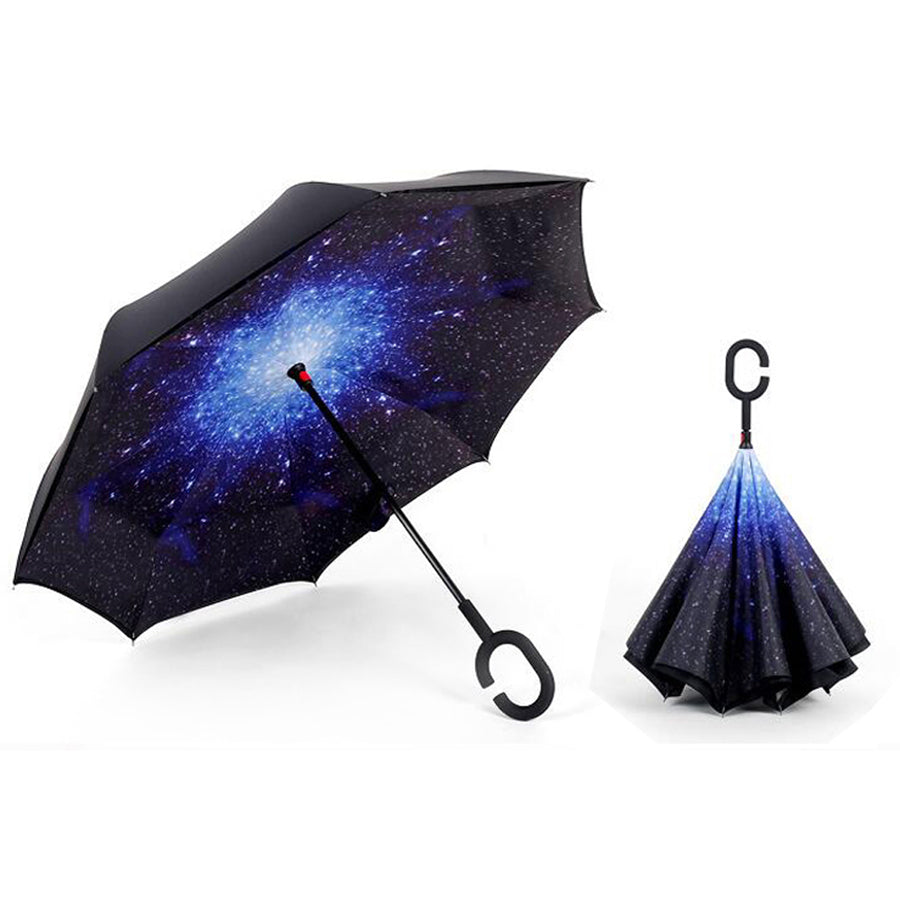 Reverse Folding Double Layer Windproof Umbrella by HitMyNeed