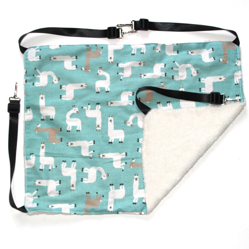 Reversible Soft Cat Cage Hammock Bed blue-alpaca l60x50cm by HitMyNeed