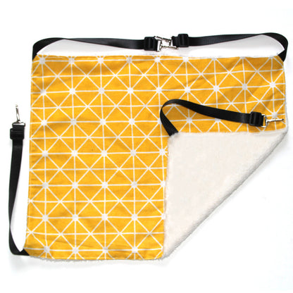 Reversible Soft Cat Cage Hammock Bed yellow l60x50cm by HitMyNeed
