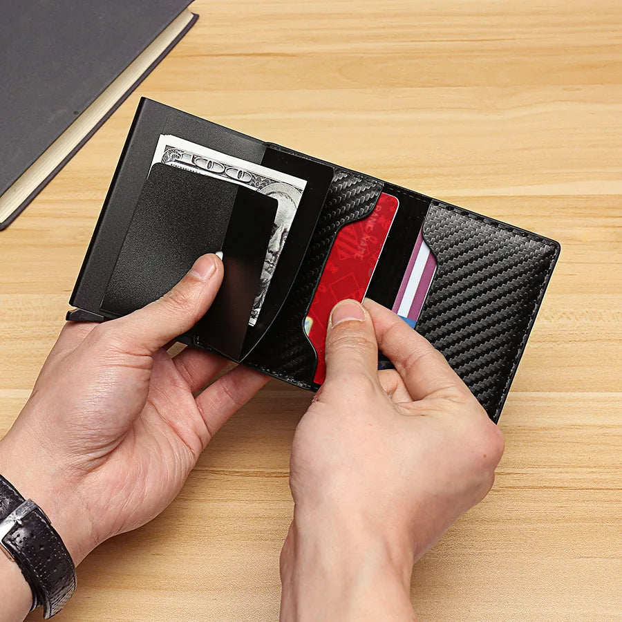 RFID Blocking Slim Aluminum Card Holder Wallet by HitMyNeed