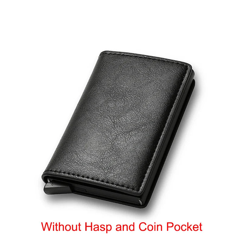 RFID Blocking Slim Aluminum Card Holder Wallet black by HitMyNeed