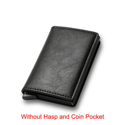 RFID Blocking Slim Aluminum Card Holder Wallet black by HitMyNeed