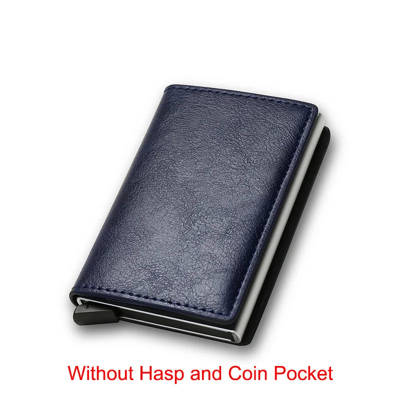 RFID Blocking Slim Aluminum Card Holder Wallet blue by HitMyNeed