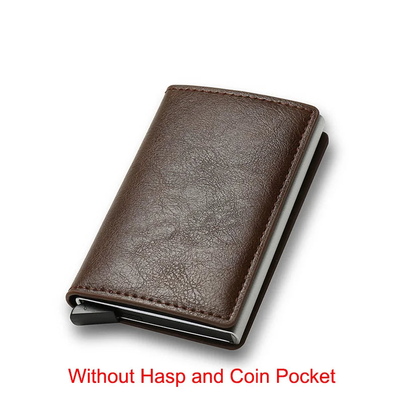 RFID Blocking Slim Aluminum Card Holder Wallet coffee by HitMyNeed