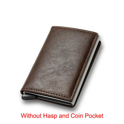 RFID Blocking Slim Aluminum Card Holder Wallet coffee by HitMyNeed