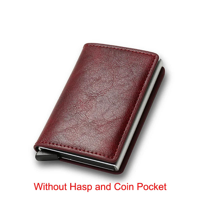 RFID Blocking Slim Aluminum Card Holder Wallet red by HitMyNeed
