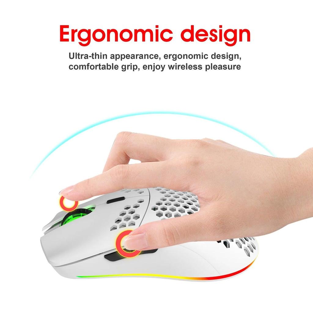 RGB 2.4G Wireless Gaming Mouse with Adjustable DPI by HitMyNeed
