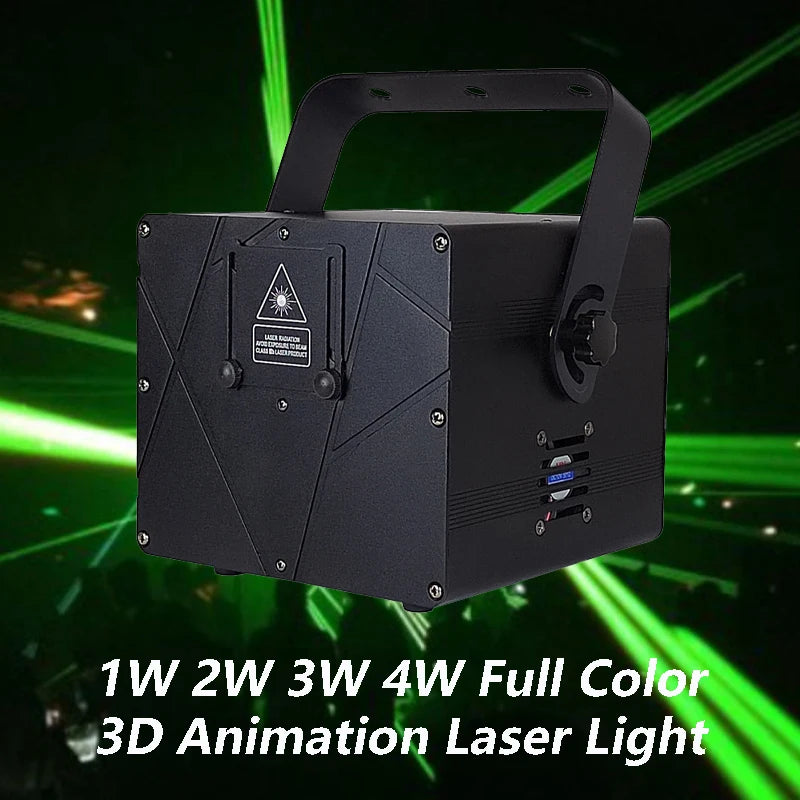 RGB Animation Beam Scanner Laser Light 1W-4W by HitMyNeed
