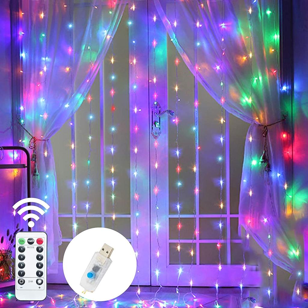 RGB Curtain LED Lights 3x1m with Remote Control by HitMyNeed