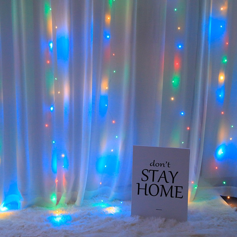 RGB Curtain LED Lights 3x1m with Remote Control by HitMyNeed