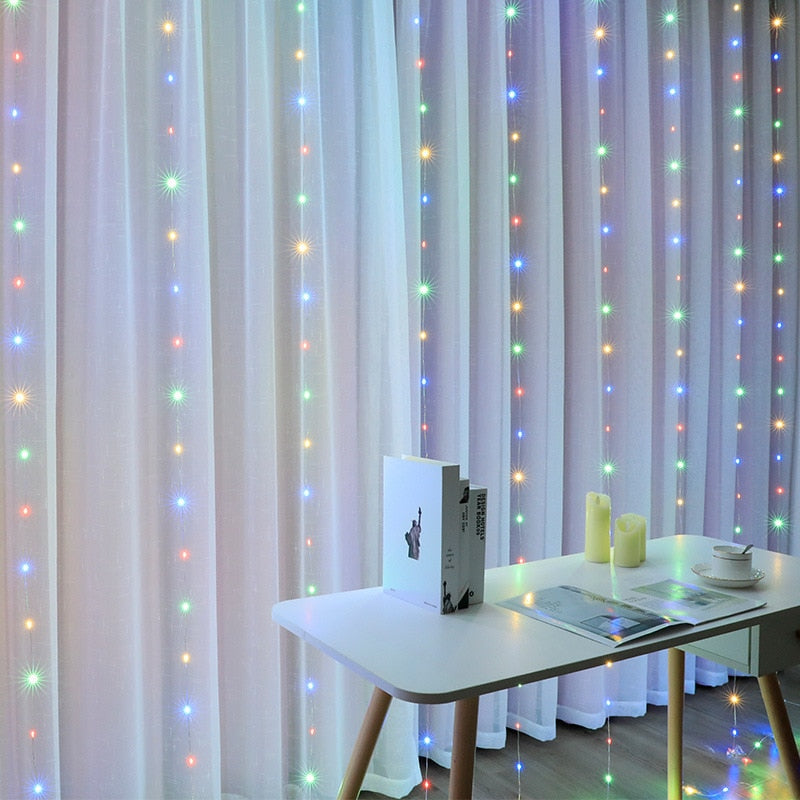 RGB Curtain LED Lights 3x1m with Remote Control by HitMyNeed