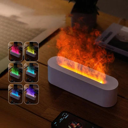 RGB Flame Aroma Diffuser & USB Humidifier, 150ml by HitMyNeed