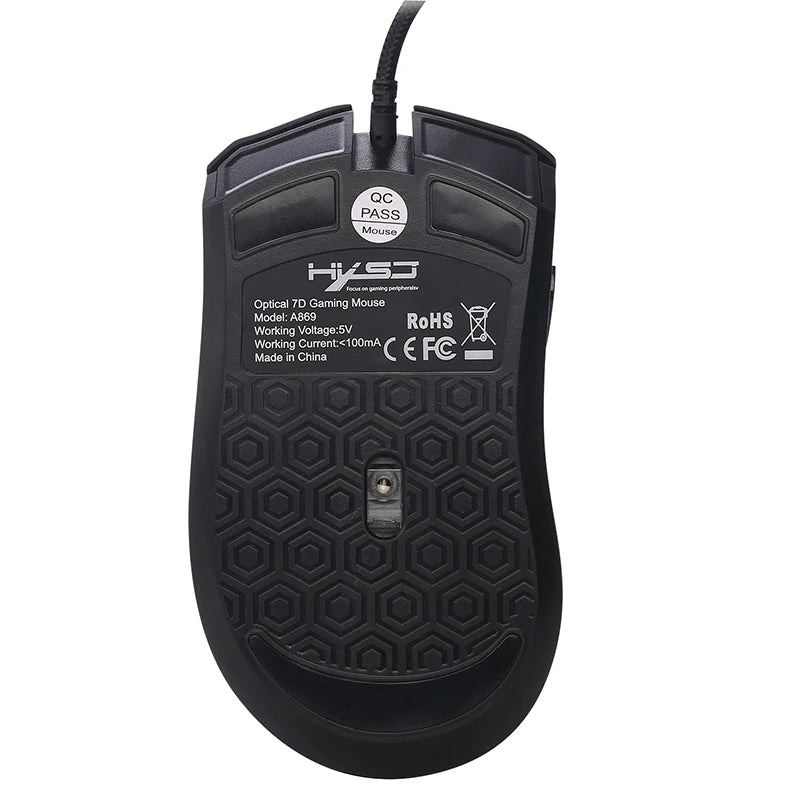 RGB Gaming Mouse 7-Button 3200 DPI USB for PC by HitMyNeed