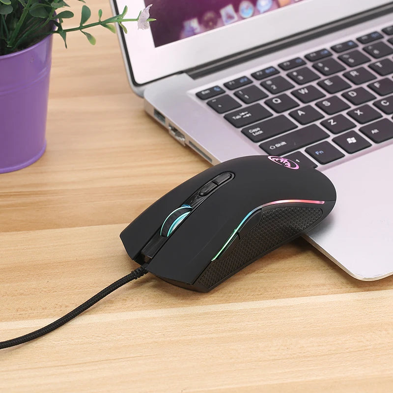 RGB Gaming Mouse 7-Button 3200 DPI USB for PC by HitMyNeed