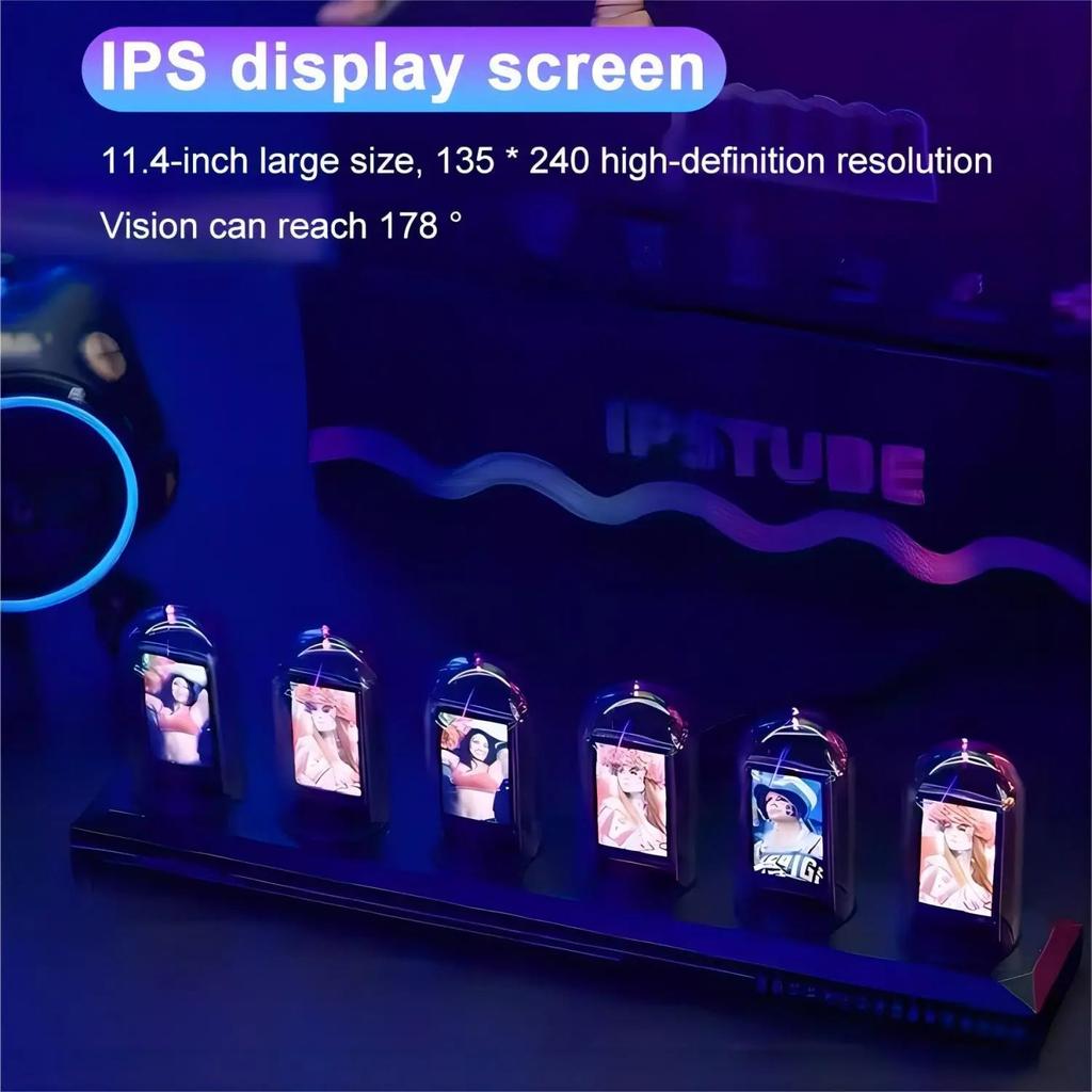RGB IPS Nixie Tube Clock with WiFi & DIY Dials by HitMyNeed