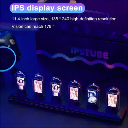 RGB IPS Nixie Tube Clock with WiFi & LED Effects by HitMyNeed