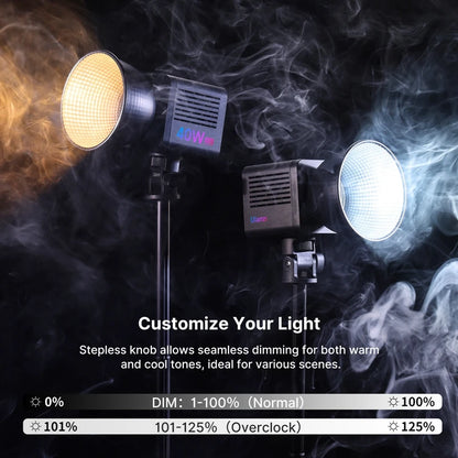RGB Video Light 2500-6500K Mini Bowens 40W by HitMyNeed
