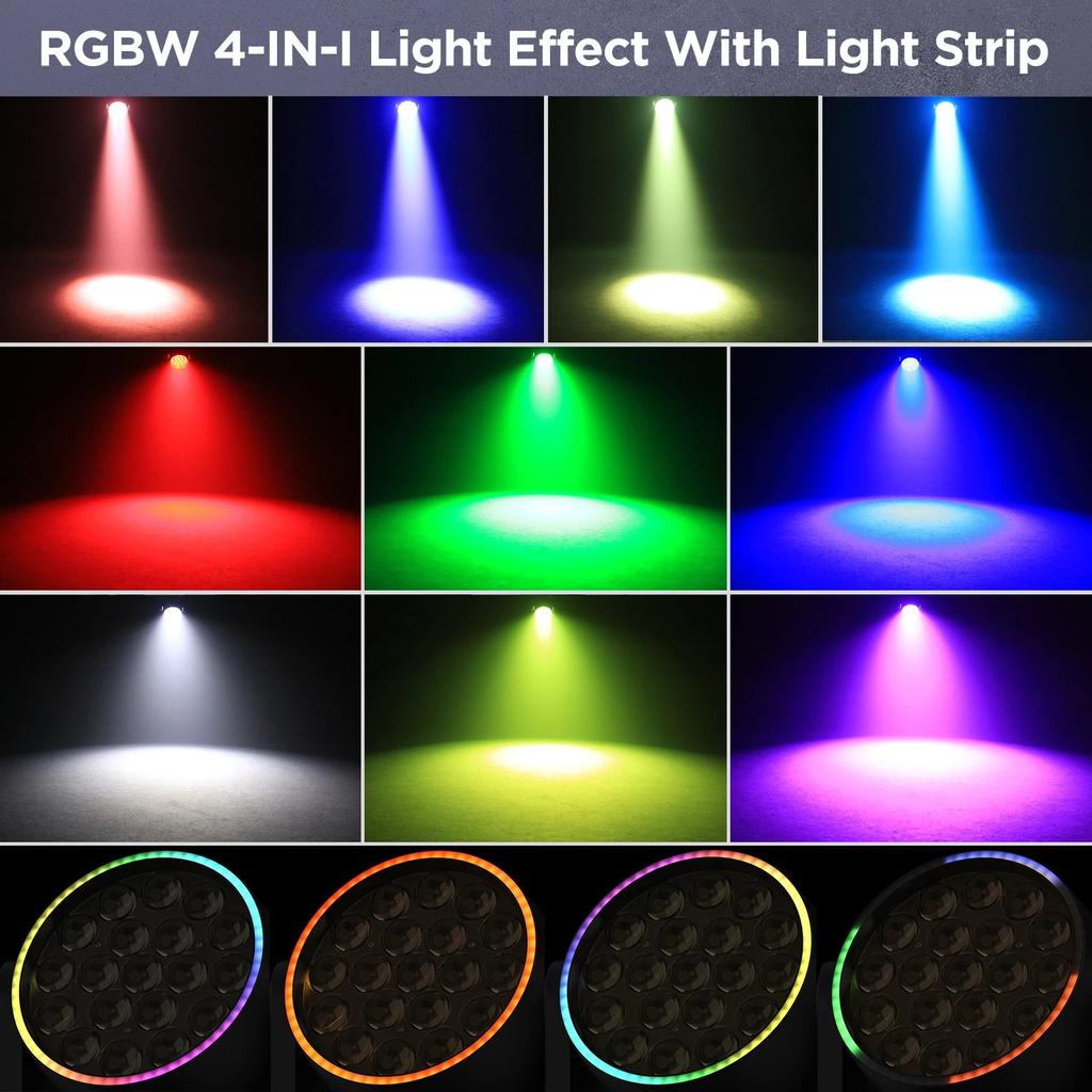 RGBW Moving Head Stage Light with DMX512 Control by HitMyNeed