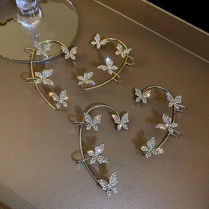 Rhinestone Butterfly Ear Clip Accessory by HitMyNeed