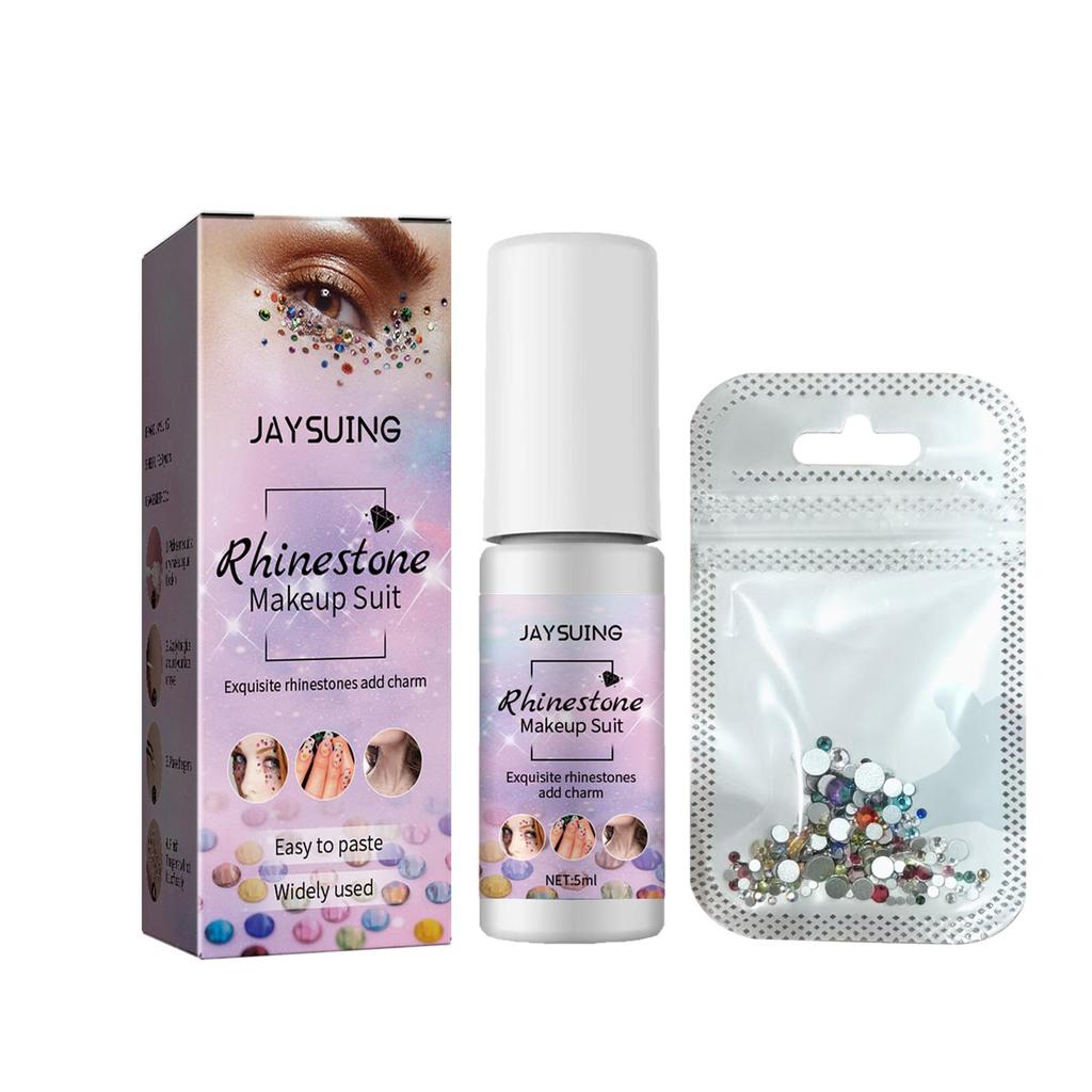 Rhinestone Eye Gems Face Charm Set with Glue by HitMyNeed