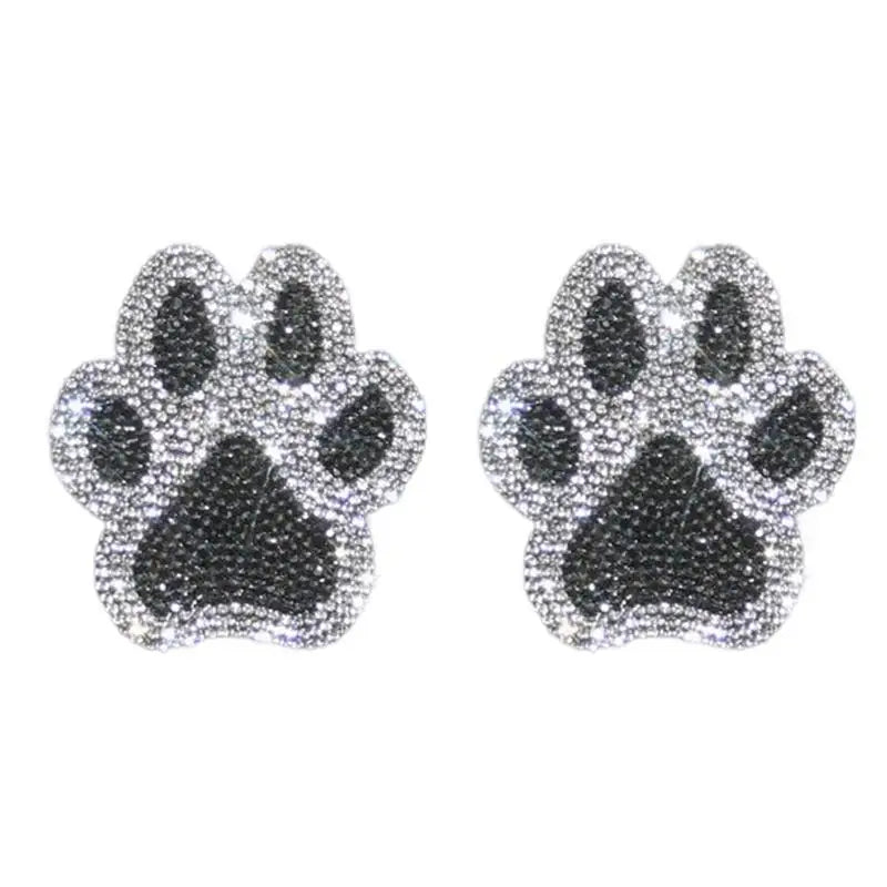 Rhinestone Paw Print Car Decals (Set of 2) by HitMyNeed