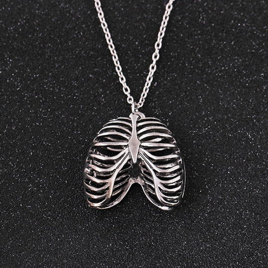 Rib Cage Pendant Necklace for Punk & Medical Styles by HitMyNeed