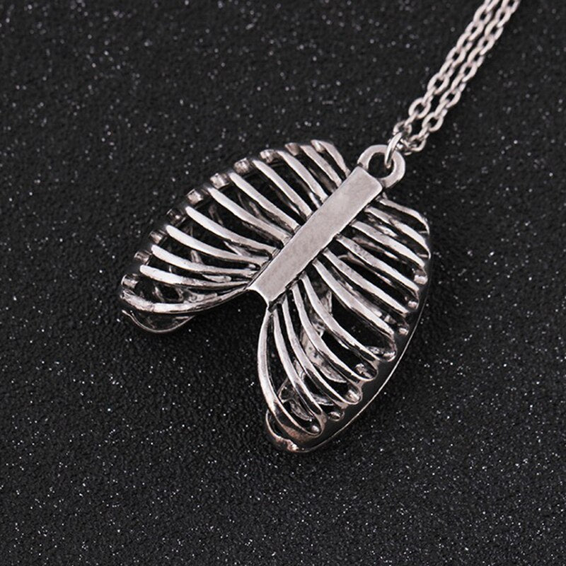 Rib Cage Pendant Necklace for Punk & Medical Styles by HitMyNeed