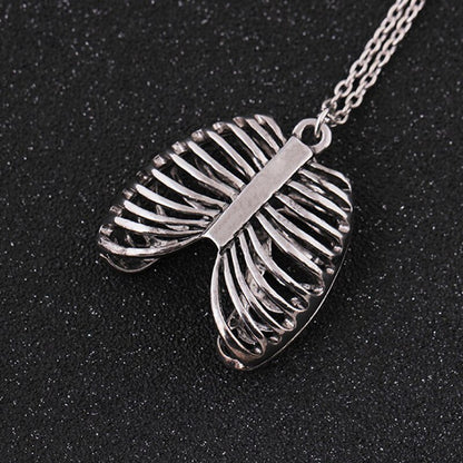 Rib Cage Pendant Necklace for Punk & Medical Styles by HitMyNeed