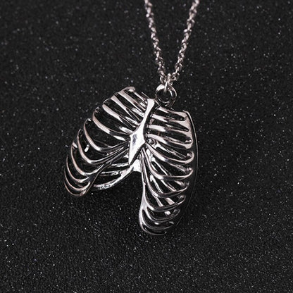 Rib Cage Pendant Necklace for Punk & Medical Styles by HitMyNeed