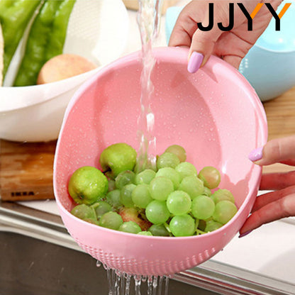 Rice Washing Plastic Colander Sieve with Handles by HitMyNeed