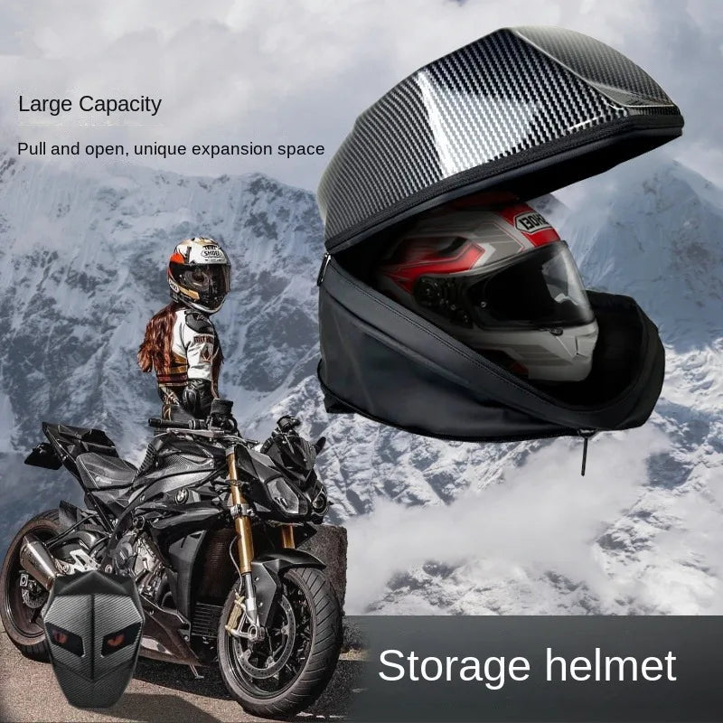 Rider Motorcycle LED Bluetooth Carbon Fiber Backpack by HitMyNeed