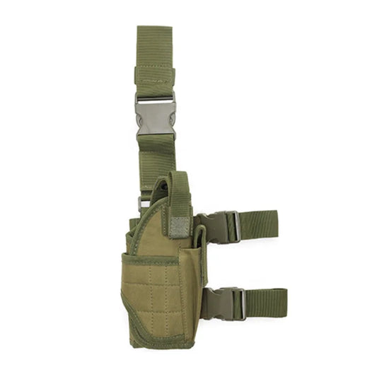 Right-Handed Tactical Thigh Holster for Handguns green by HitMyNeed